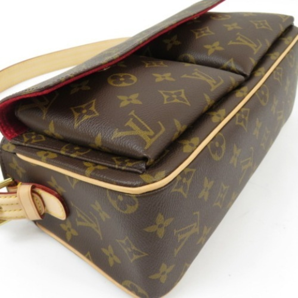 Louis Vuitton Viva Cite Shoulder Bag Monogram Nume Leather Brown View 4